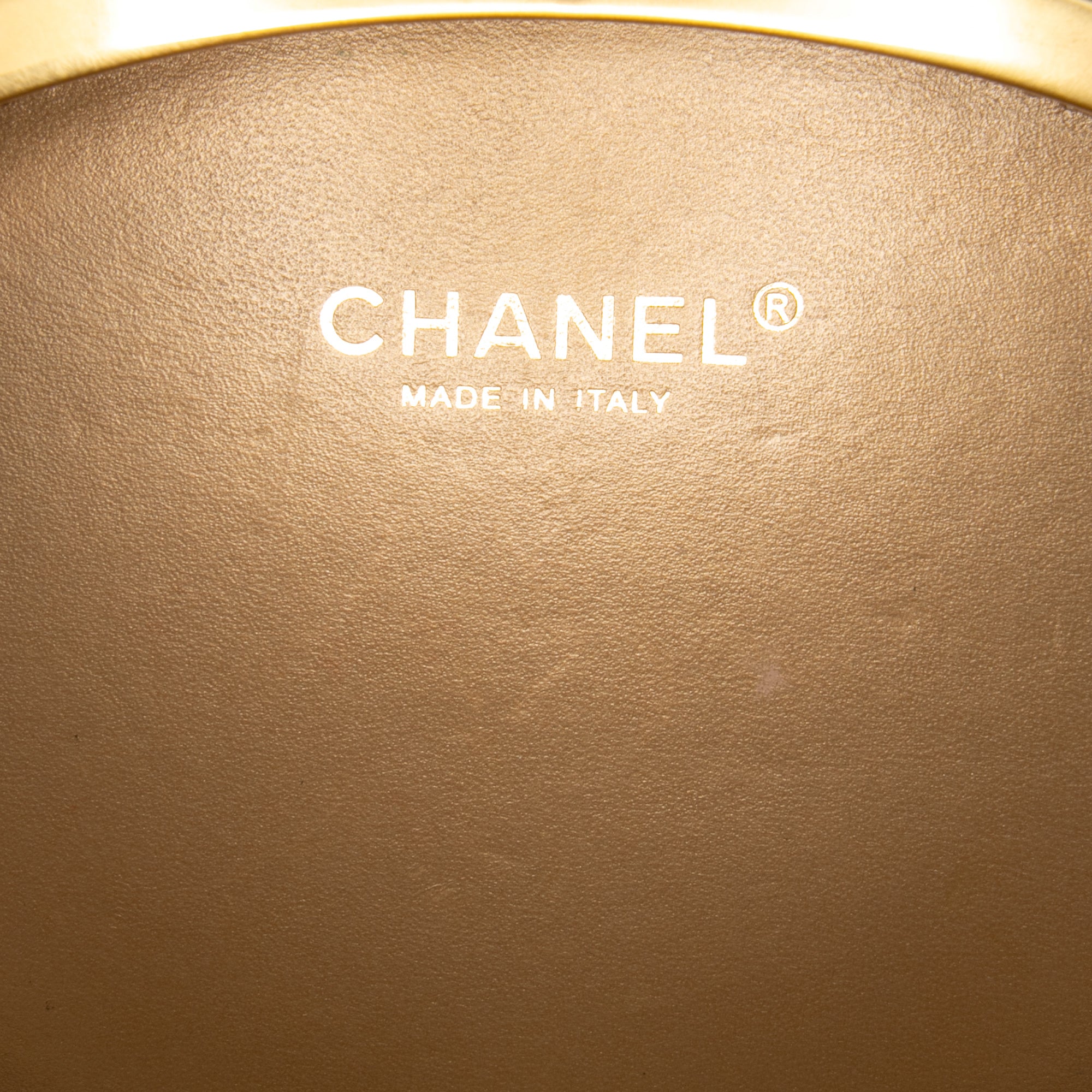 CC Quilted Lambskin Frame Vanity Case