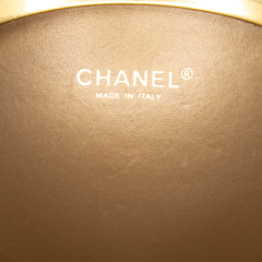 CC Quilted Lambskin Frame Vanity Case