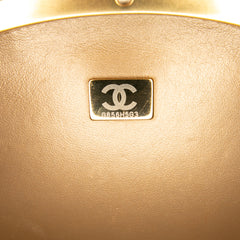 CC Quilted Lambskin Frame Vanity Case