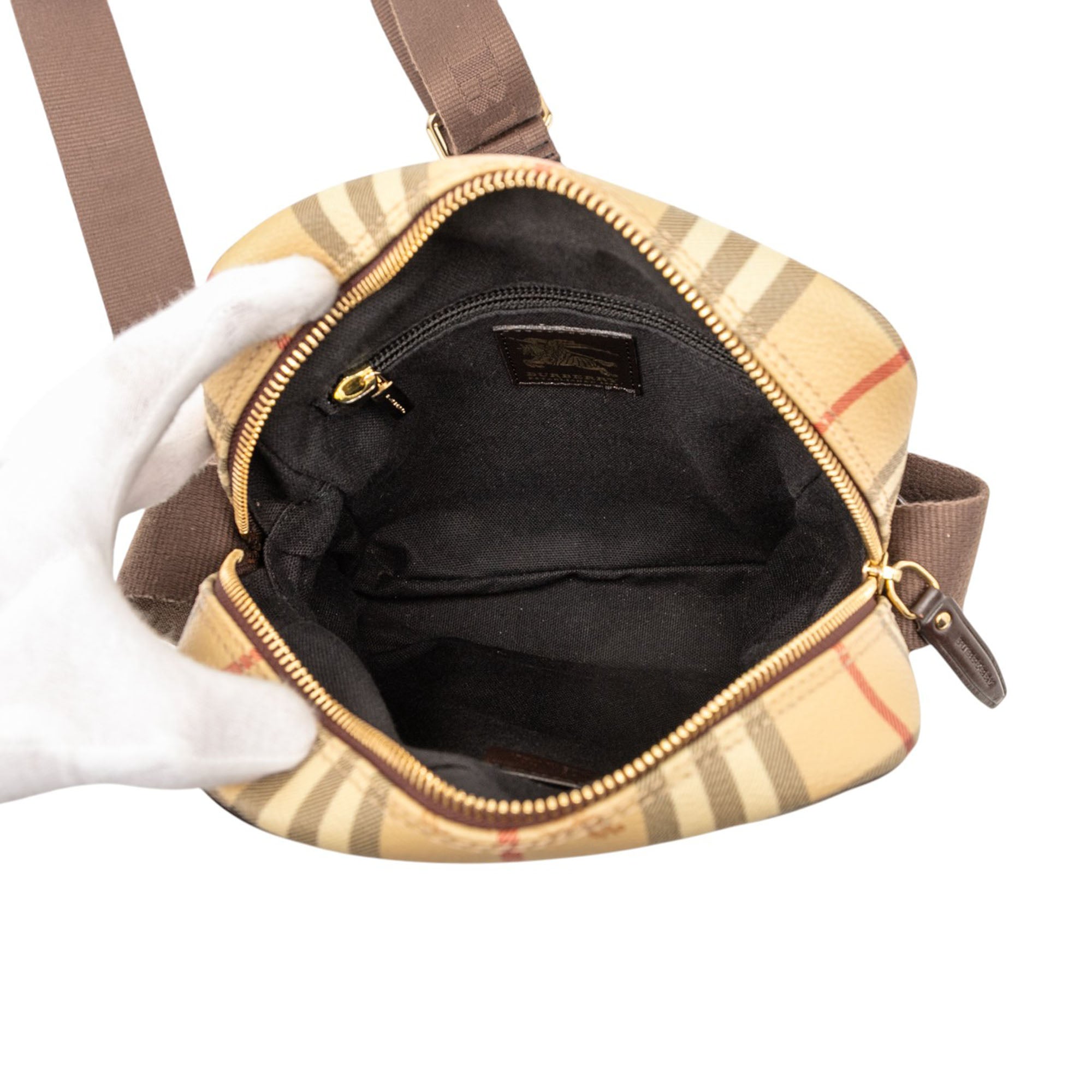 Haymarket Check Coated Canvas Crossbody