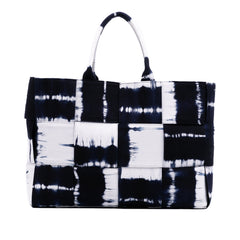 Large Denim Intrecciato Tie Dye Arco Tote