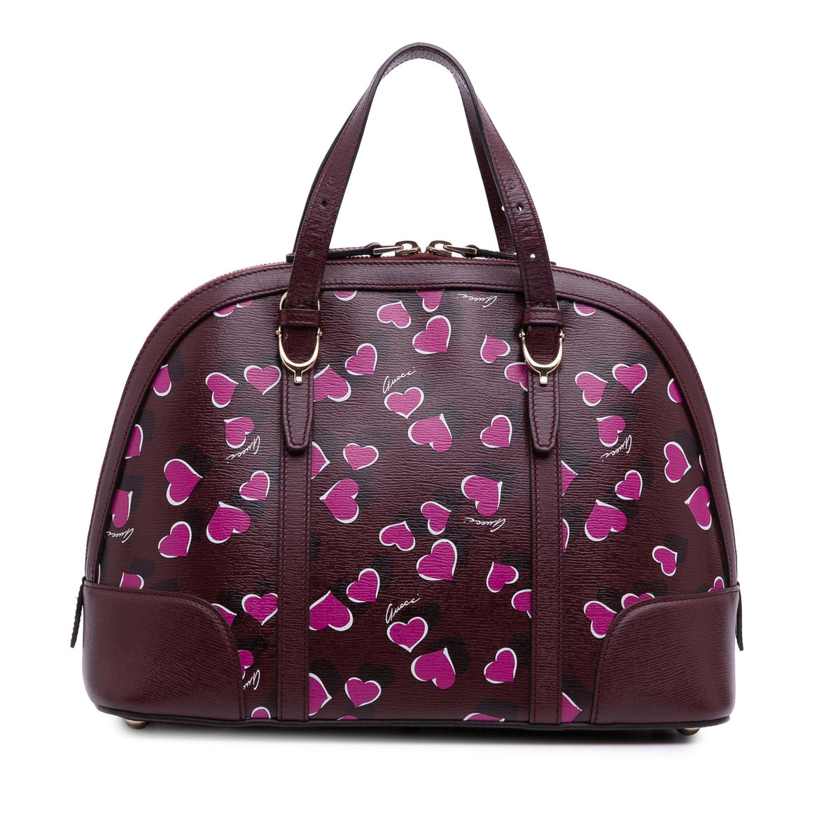 Small Leather Heartbeat Nice Dome Satchel