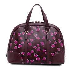 Small Leather Heartbeat Nice Dome Satchel