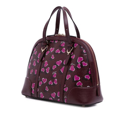 Small Leather Heartbeat Nice Dome Satchel