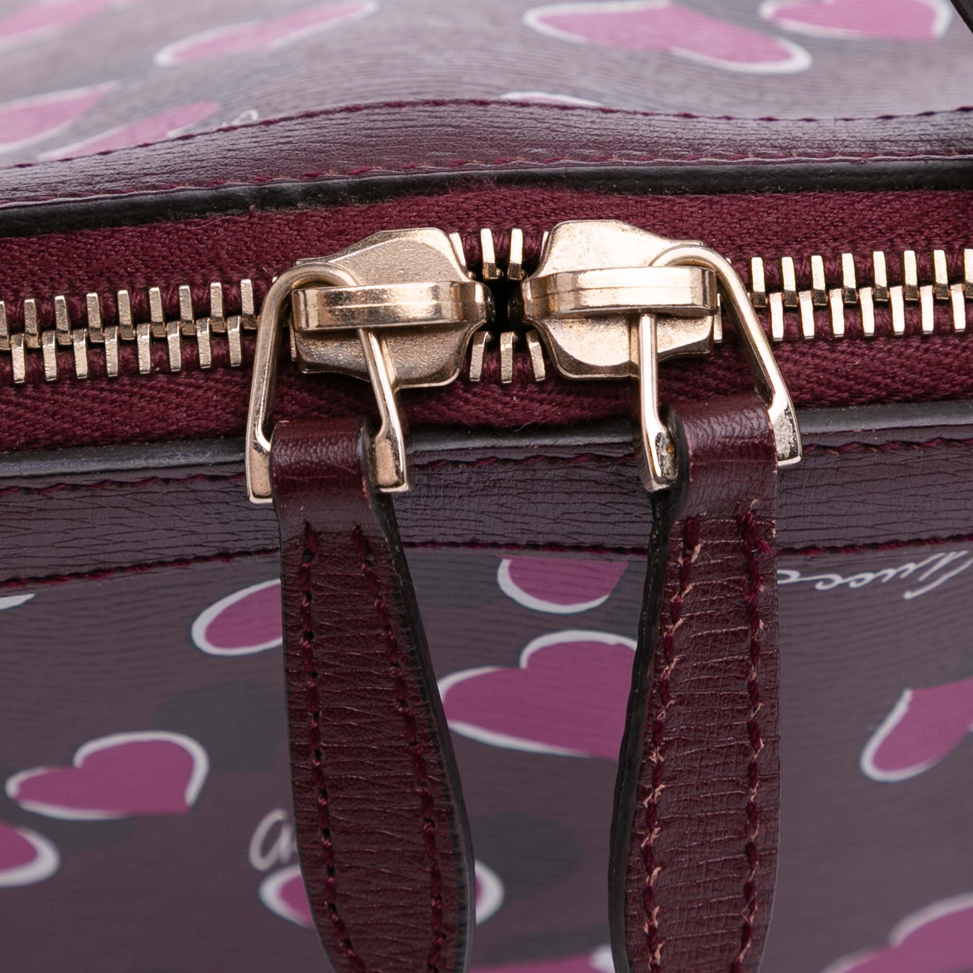 Small Leather Heartbeat Nice Dome Satchel