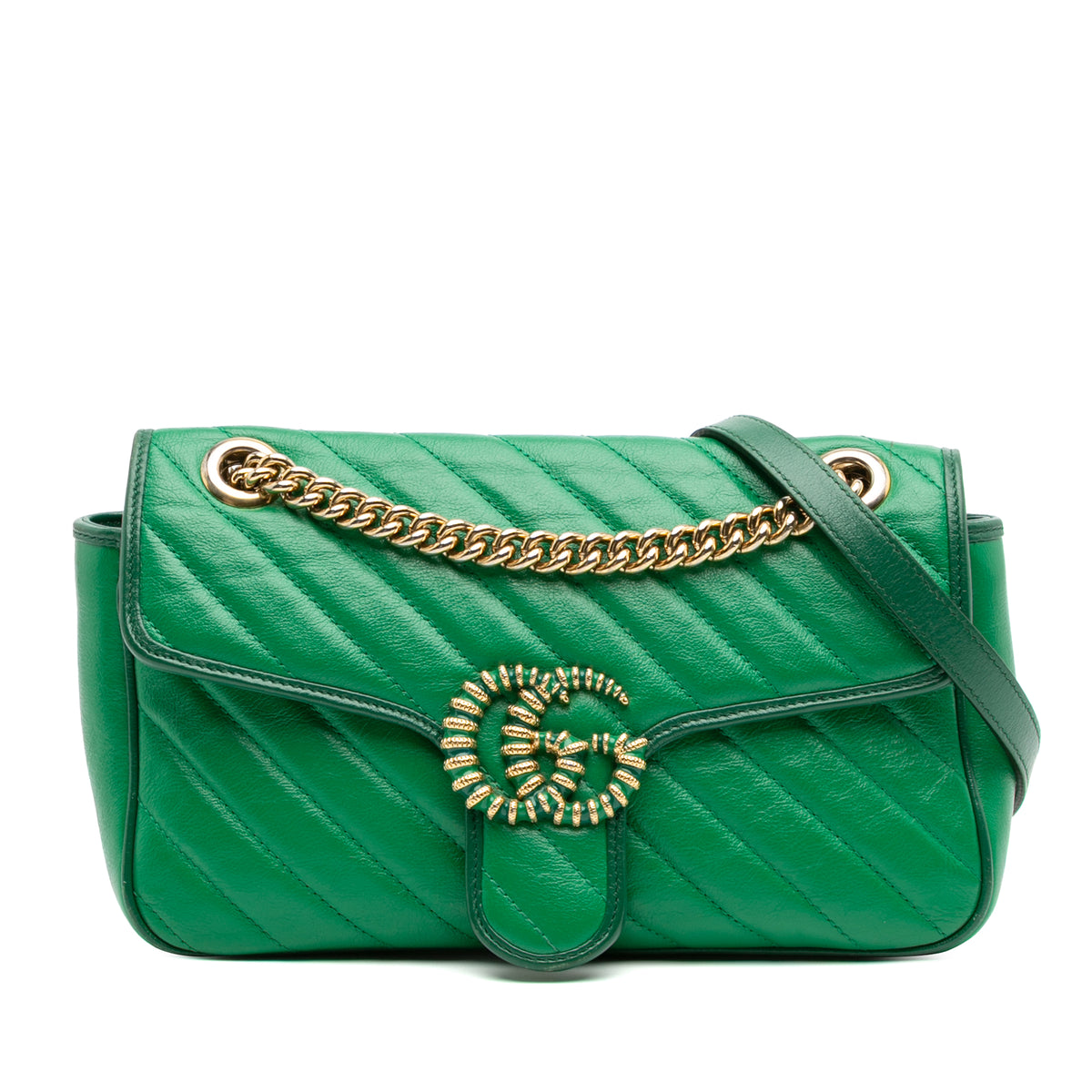 Small GG Marmont Matelasse Leather Torchon Flap Crossbody