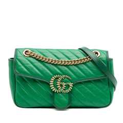 Small GG Marmont Matelasse Leather Torchon Flap Crossbody