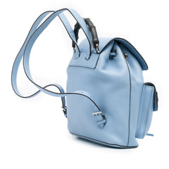 Leather Bamboo Tassel Backpack