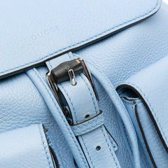 Leather Bamboo Tassel Backpack