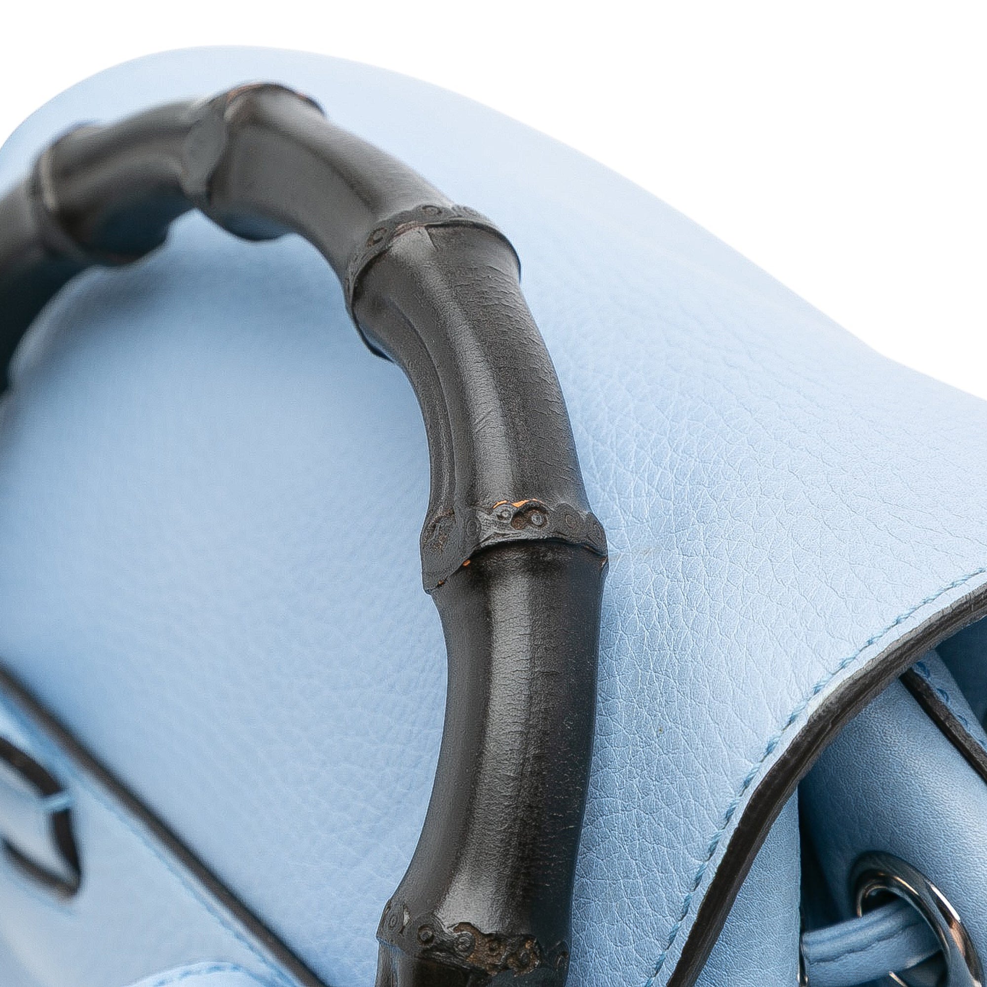 Leather Bamboo Tassel Backpack