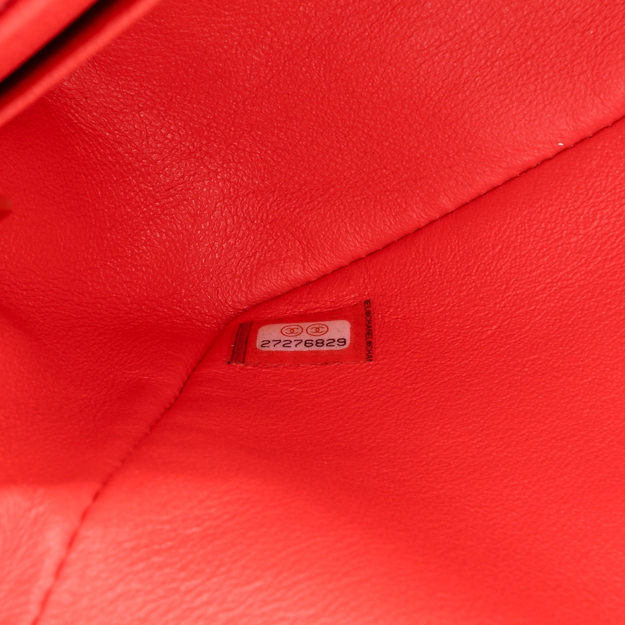 Mini Rectangular Classic Chevron Lambskin Single Flap