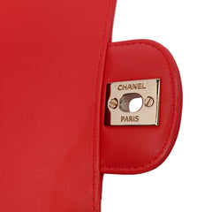 Mini Rectangular Classic Chevron Lambskin Single Flap