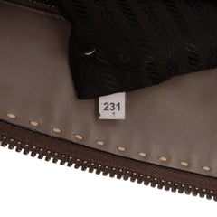 City Calf Hand Stitched Zip Tote