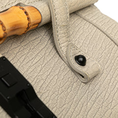 Leather Bamboo Bullet Shoulder Bag