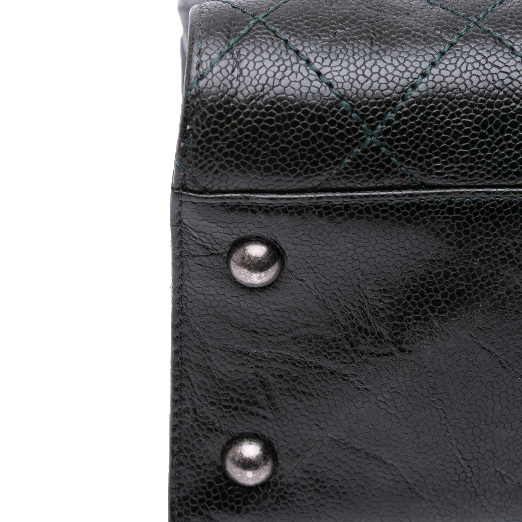 CC Quilted Crumpled Caviar Crave Tote