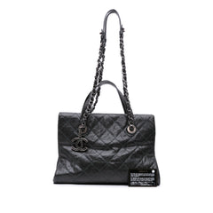 CC Quilted Crumpled Caviar Crave Tote