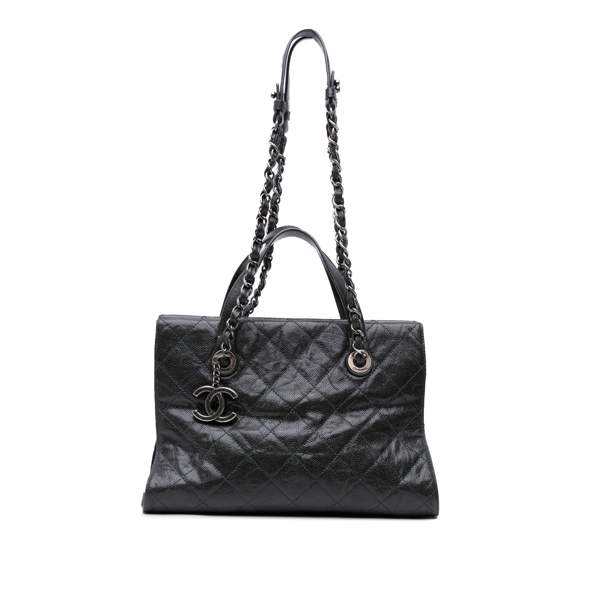 CC Quilted Crumpled Caviar Crave Tote