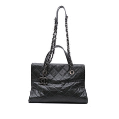 CC Quilted Crumpled Caviar Crave Tote