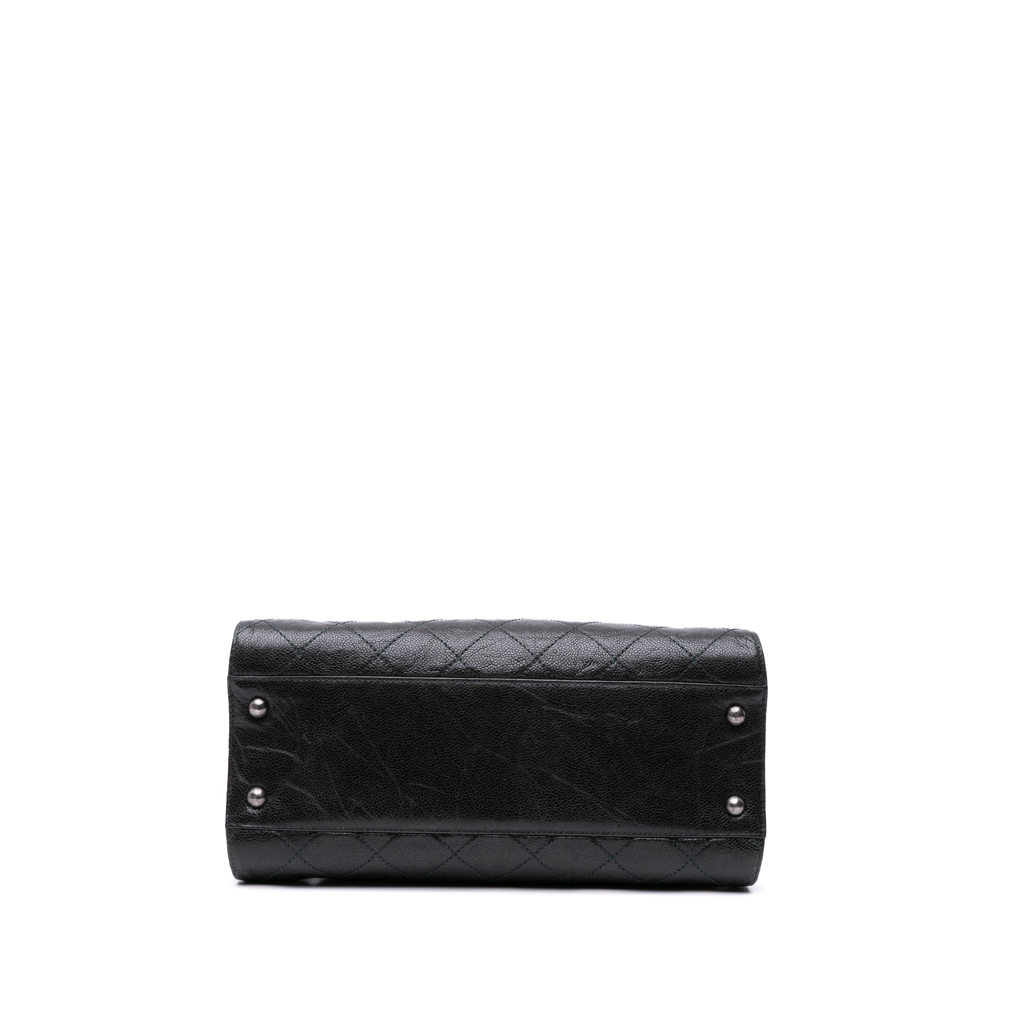 CC Quilted Crumpled Caviar Crave Tote