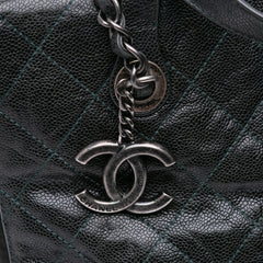 CC Quilted Crumpled Caviar Crave Tote