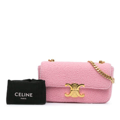 Triomphe Tweed Claude Chain Shoulder Bag