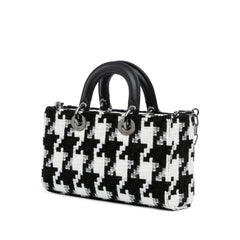 Medium Canvas Macro Houndstooth Lady D Joy