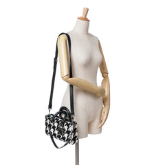 Medium Canvas Macro Houndstooth Lady D Joy