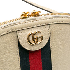 Small Leather Ophidia Dome Crossbody