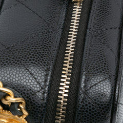 Quilted Caviar Twist Your Buttons Crossbody