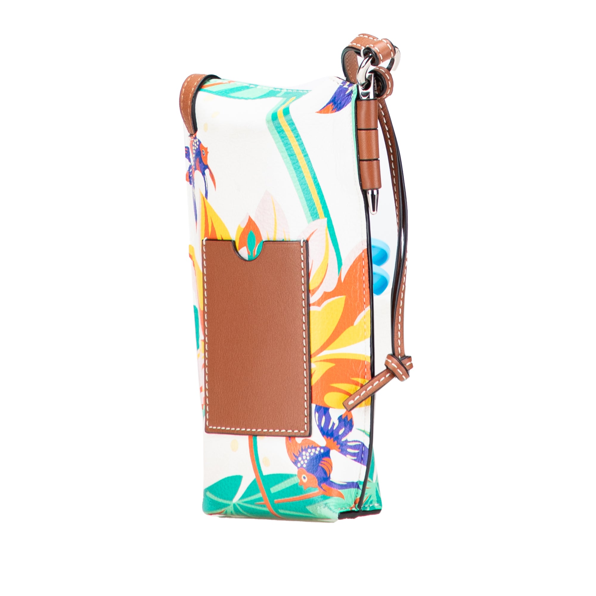 Paulas Ibiza Leather Waterlily Gate Pocket Crossbody