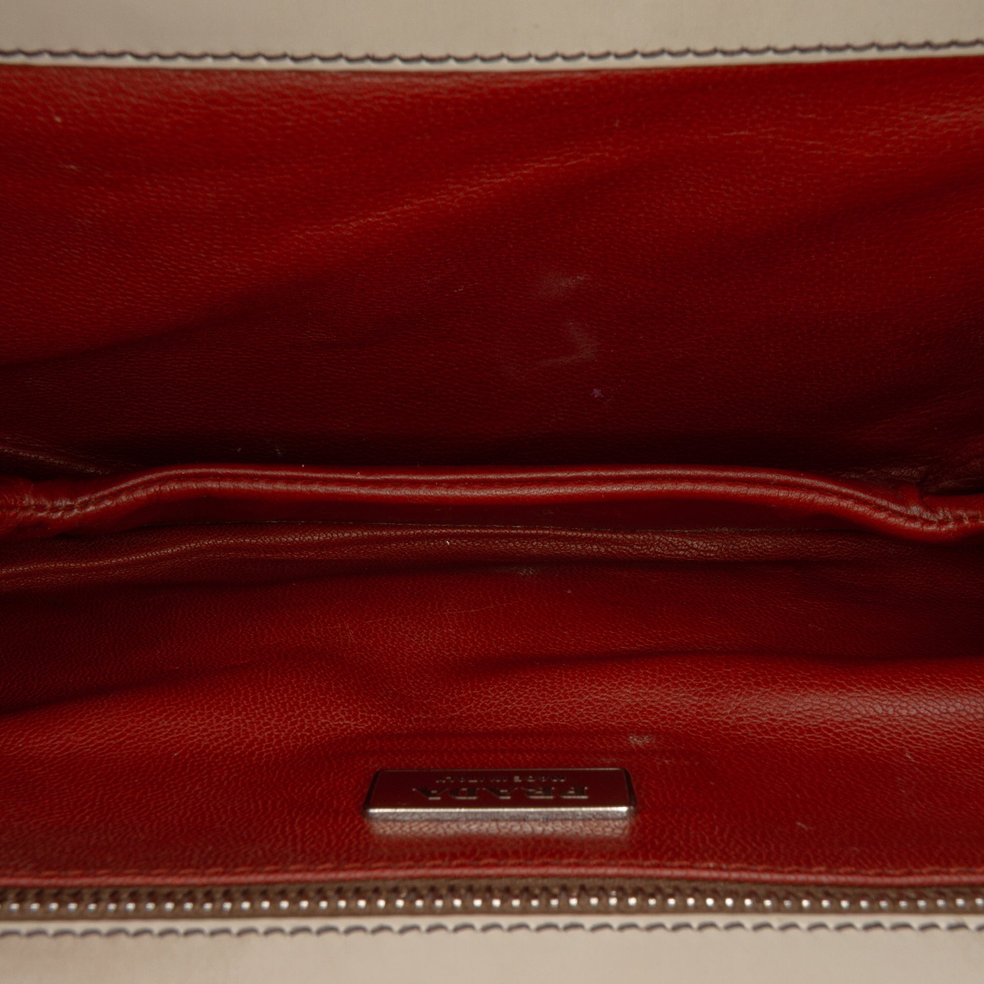 Spazzolato Logo Frame Shoulder Bag