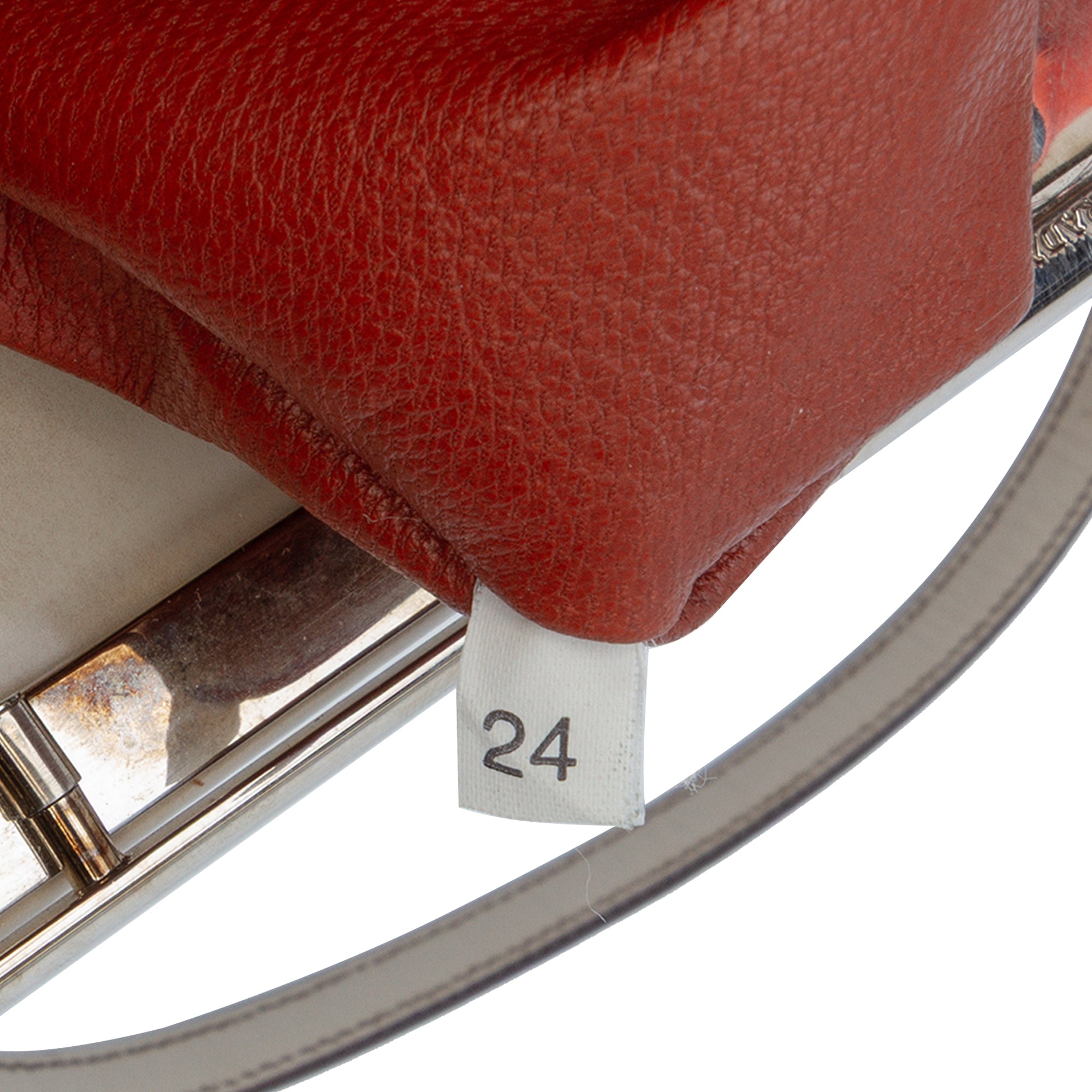 Spazzolato Logo Frame Shoulder Bag