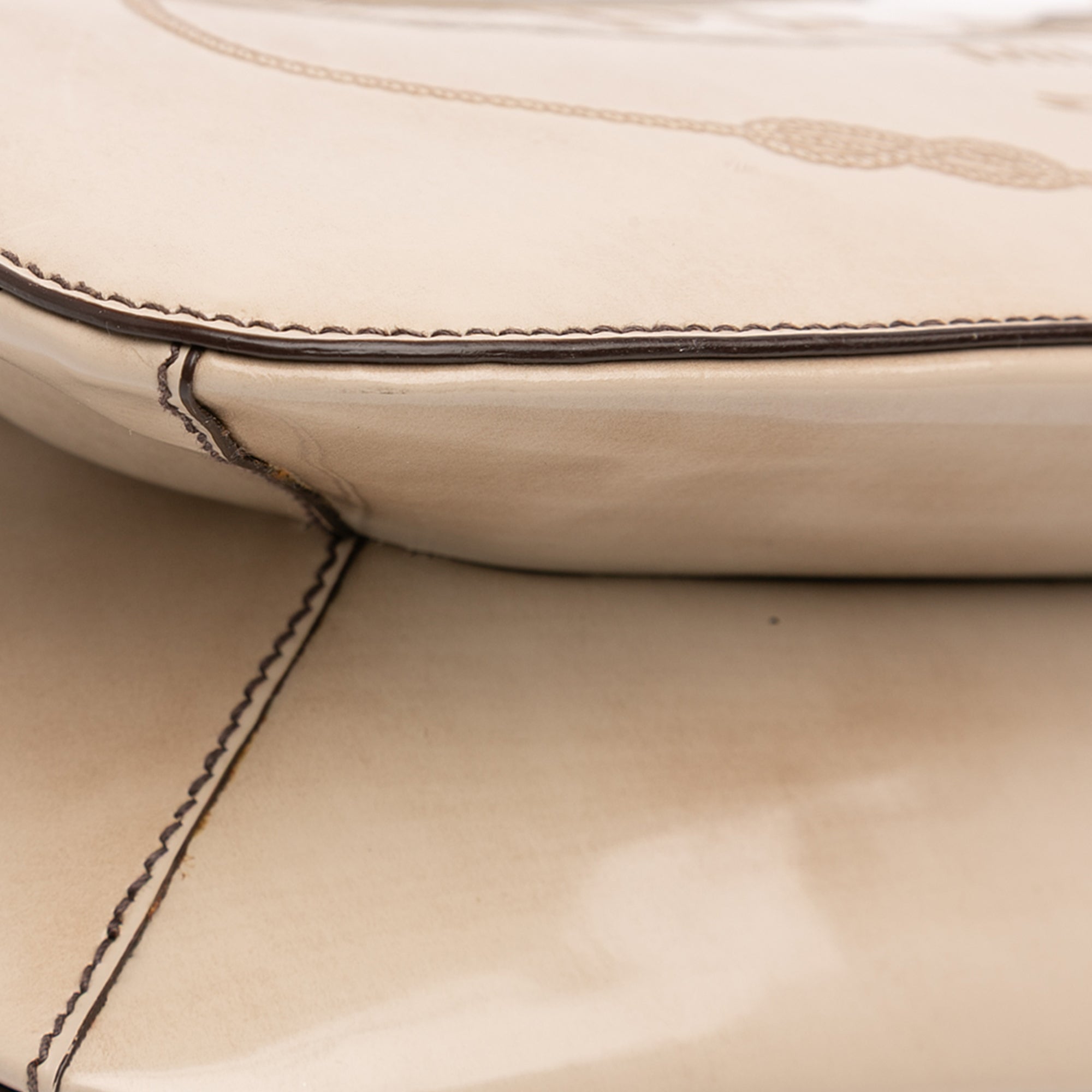 Spazzolato Logo Frame Shoulder Bag