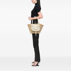 Medium Raffia Marcie Basket Tote
