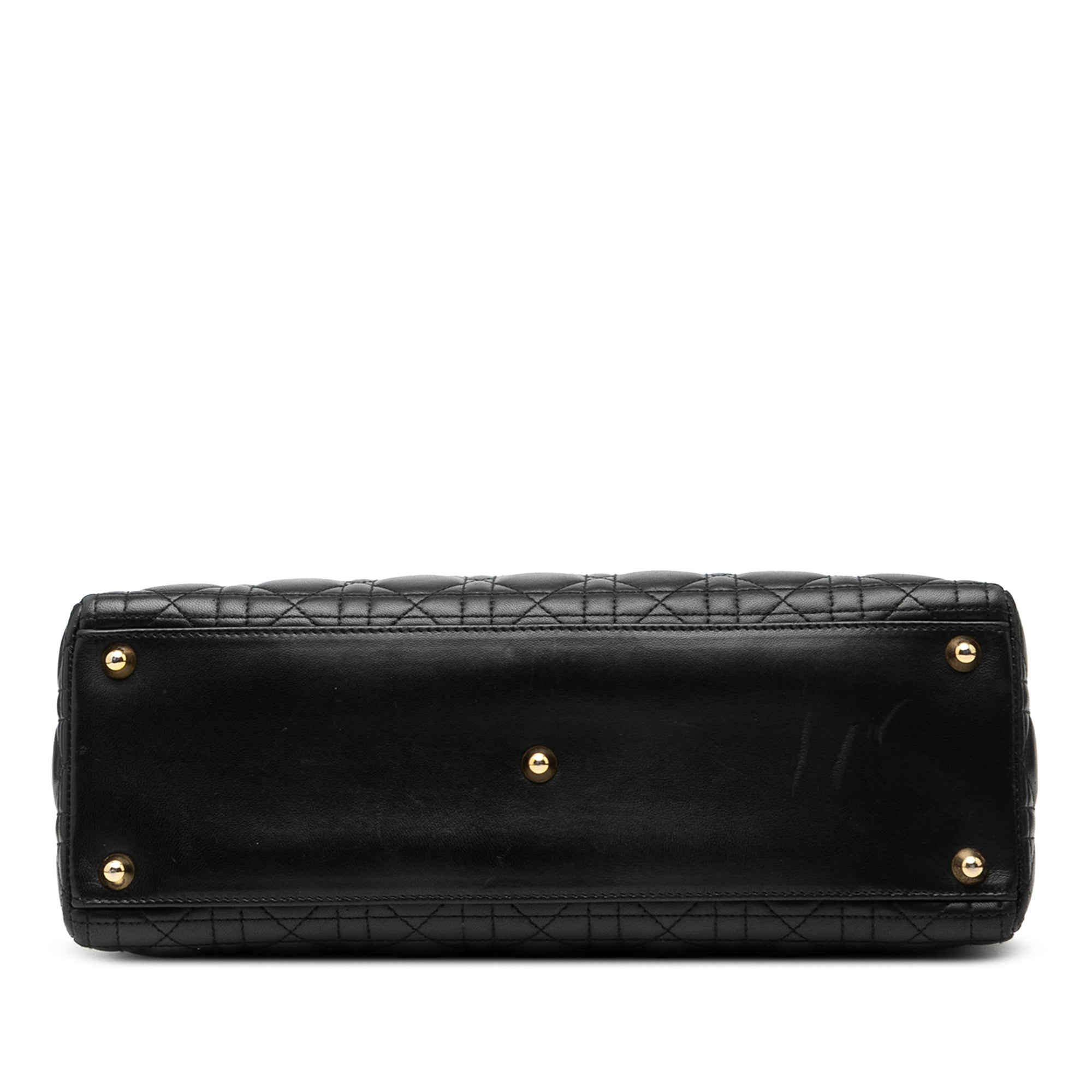 Large Lambskin Cannage Lady Dior