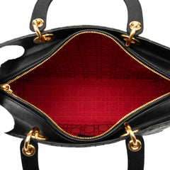 Large Lambskin Cannage Lady Dior