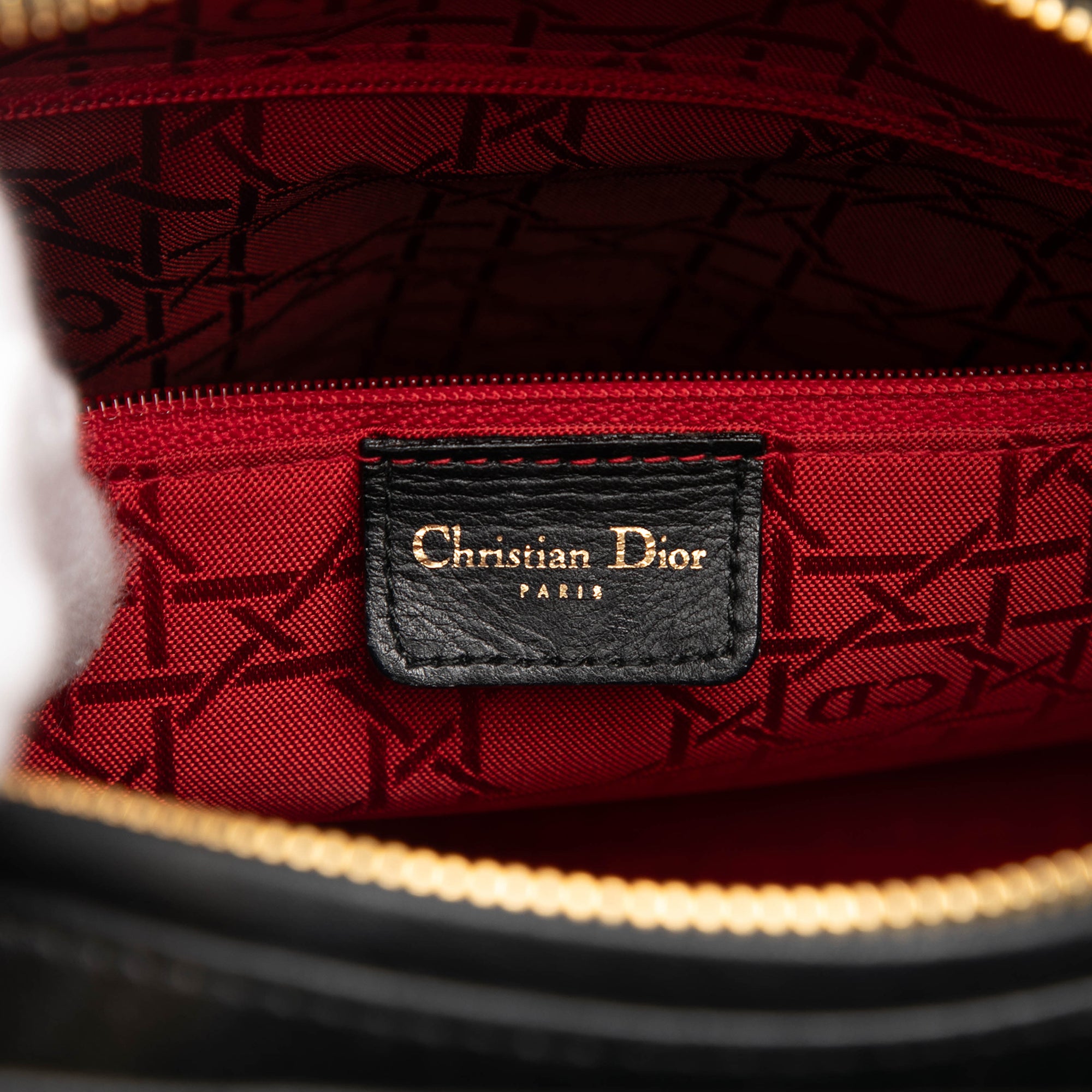 Large Lambskin Cannage Lady Dior