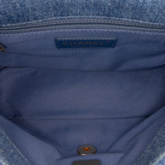 Mini Rectangular Quilted Denim Mood Flap