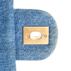 Mini Rectangular Quilted Denim Mood Flap