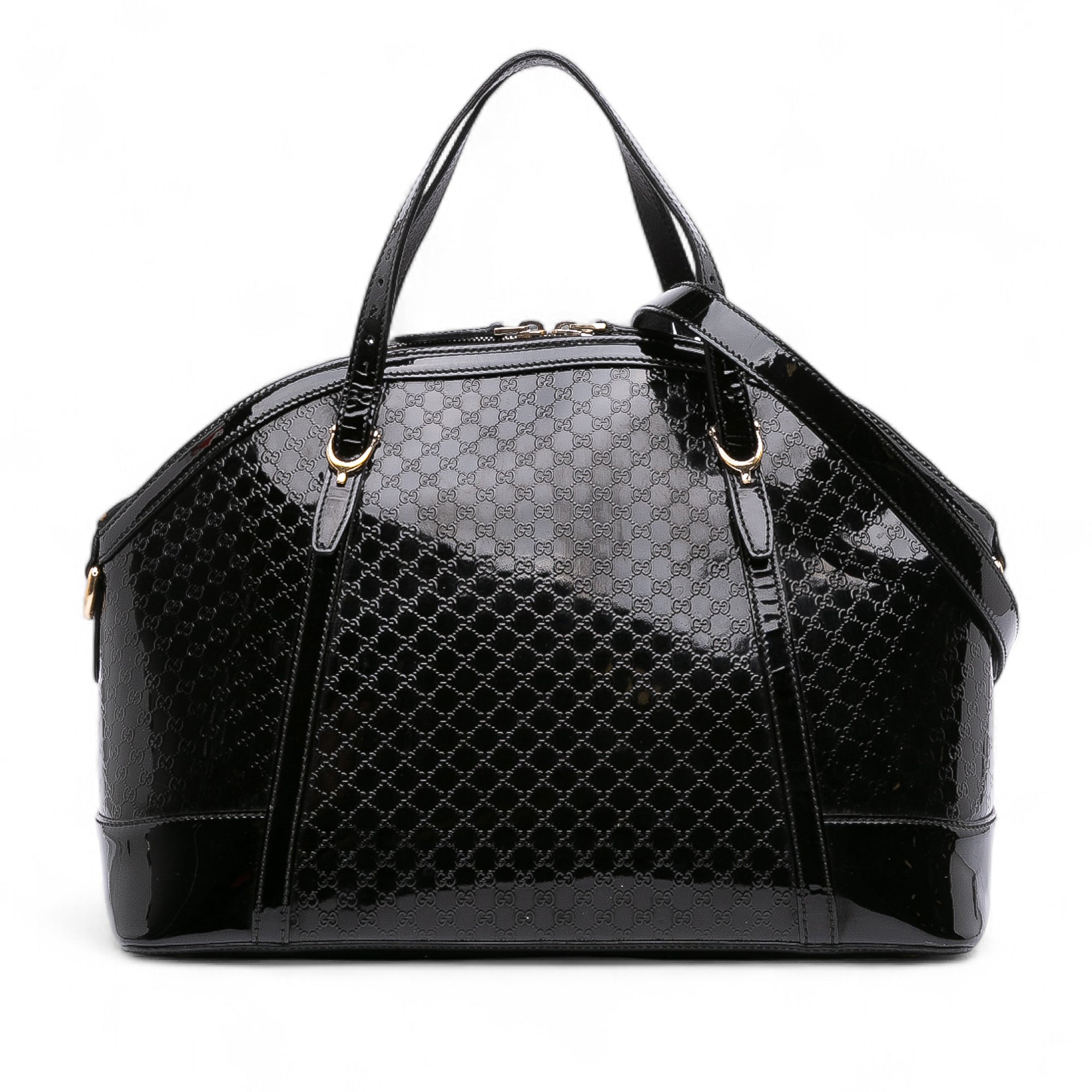 Large Microguccissima Patent Dome Satchel