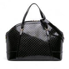 Large Microguccissima Patent Dome Satchel