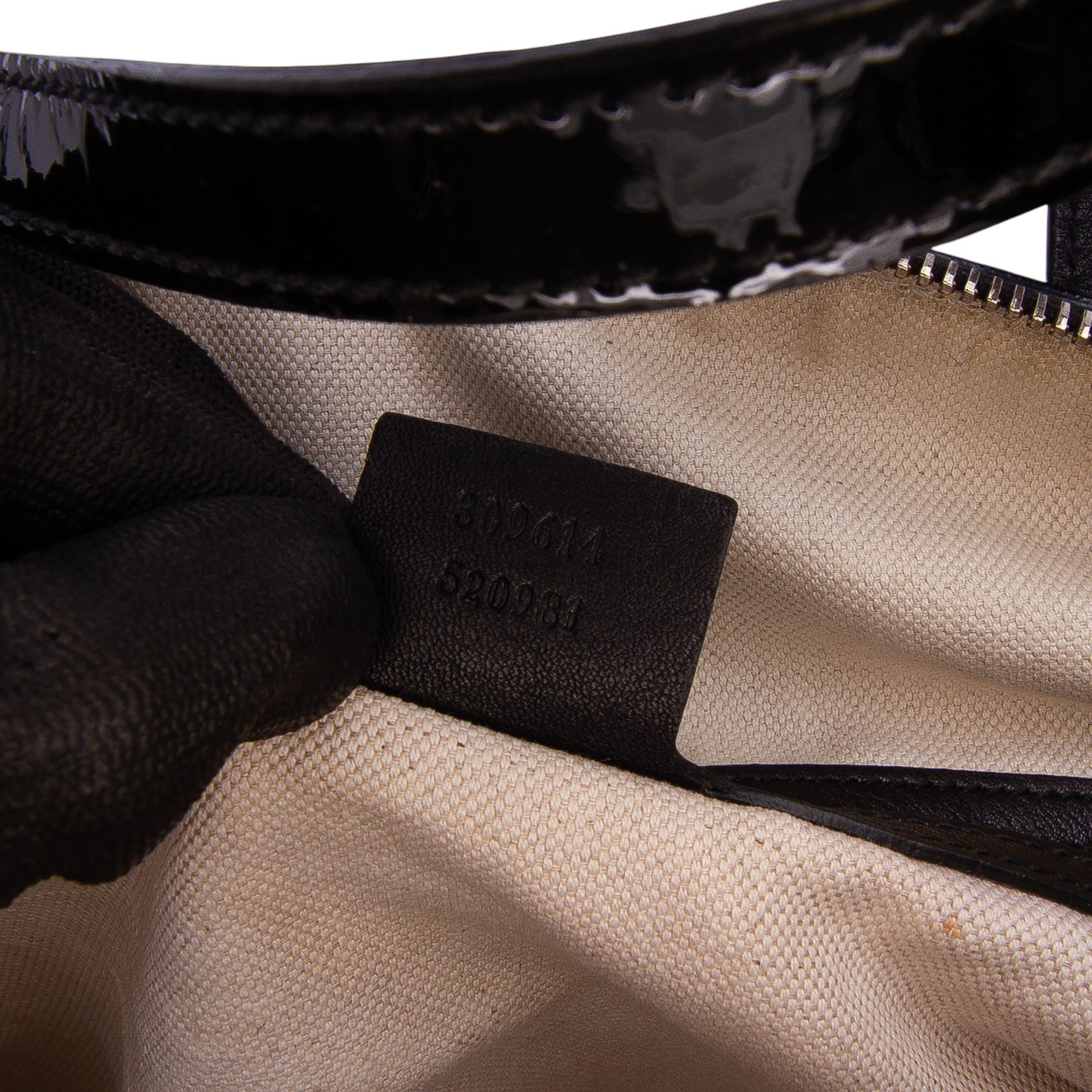 Large Microguccissima Patent Dome Satchel