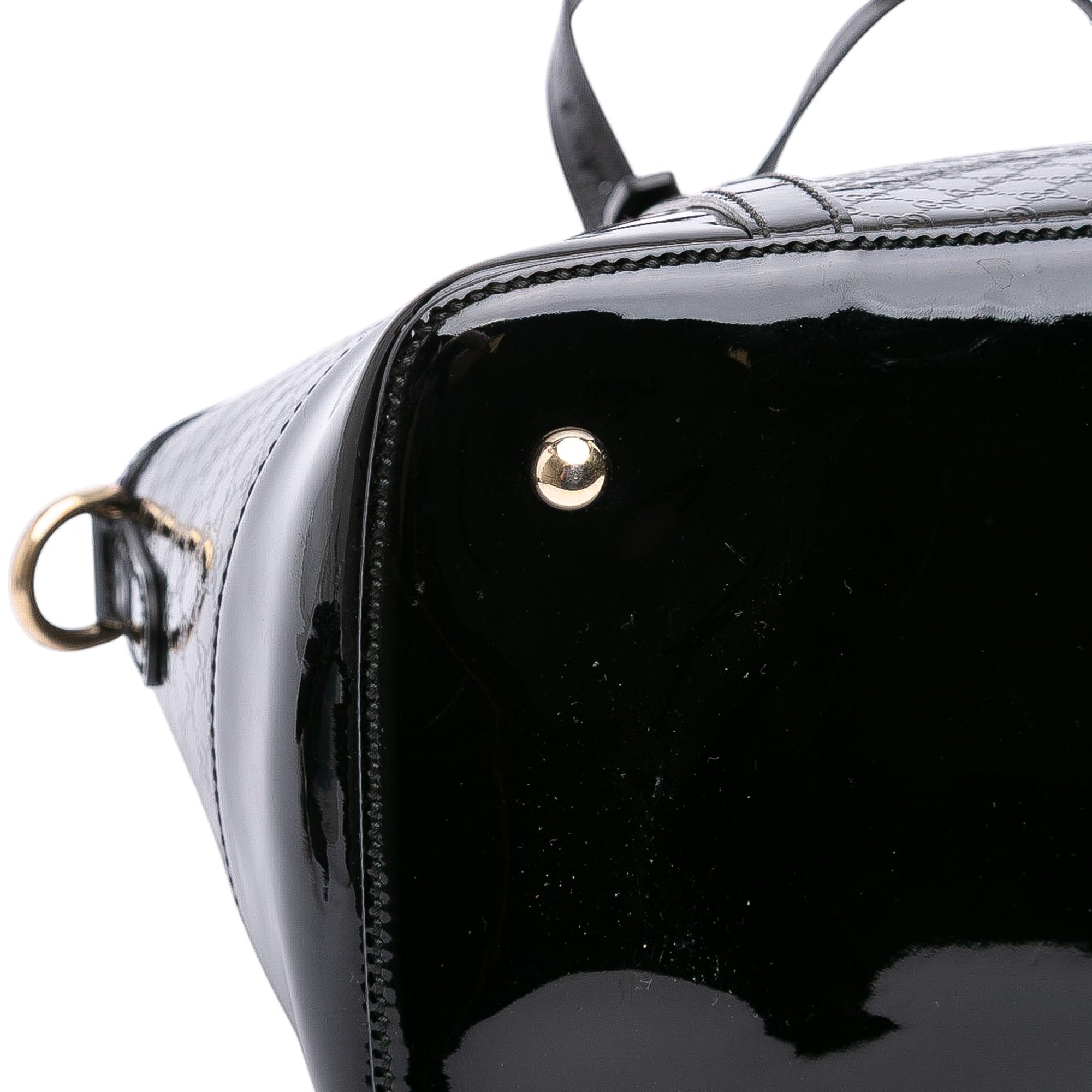 Large Microguccissima Patent Dome Satchel