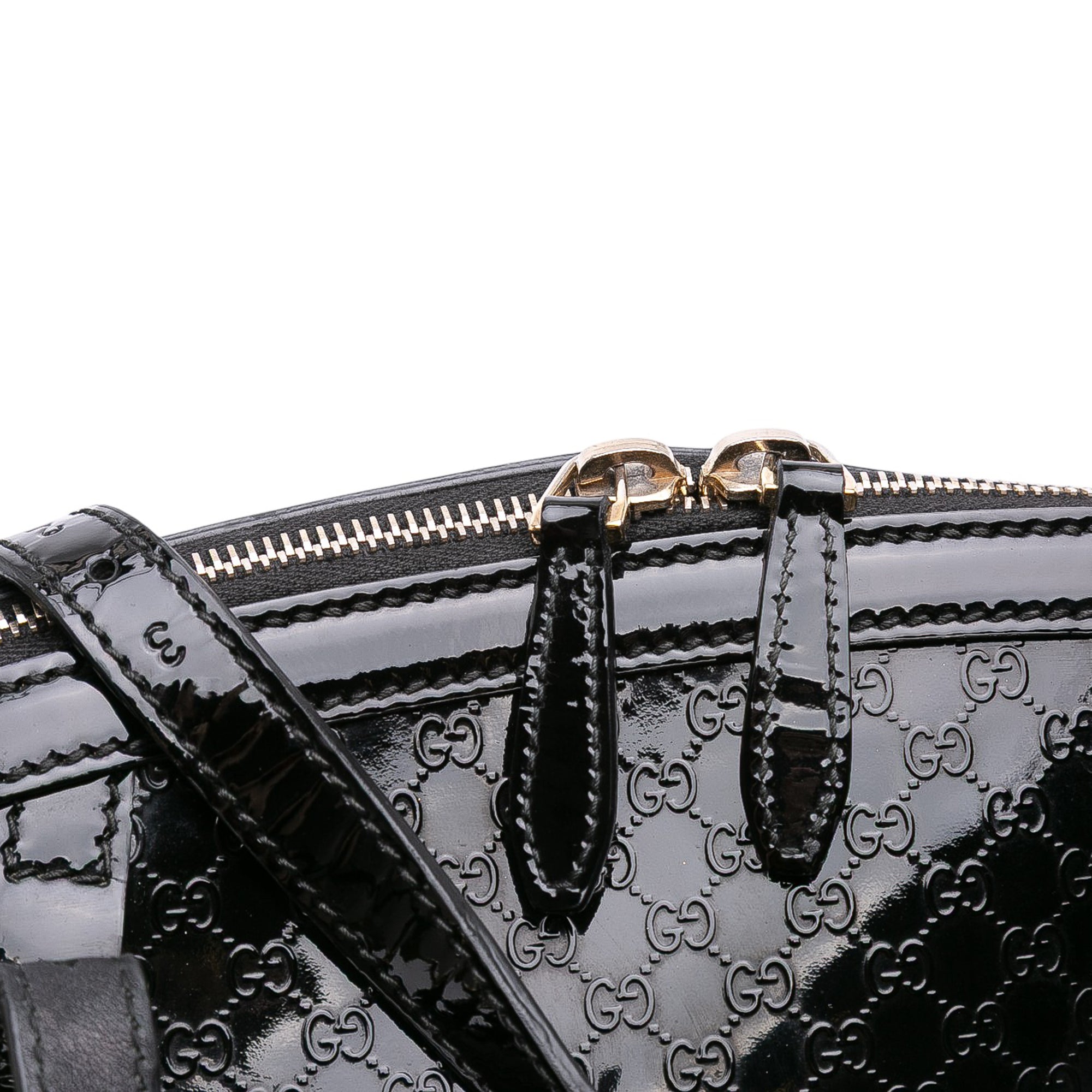 Large Microguccissima Patent Dome Satchel