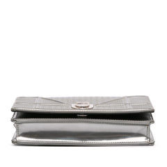 Metallic Patent Microcannage Diorama Wallet on Chain
