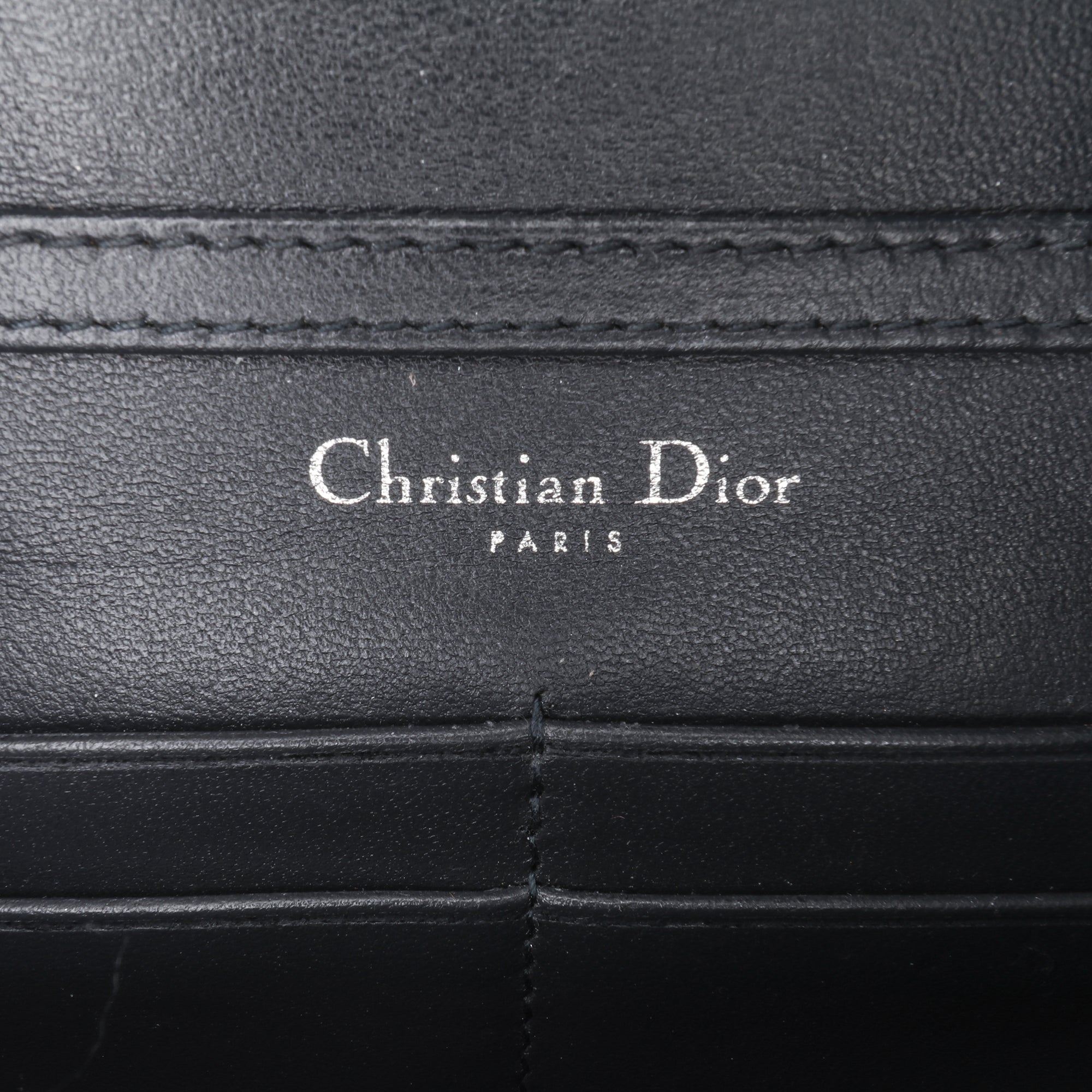 Metallic Patent Microcannage Diorama Wallet on Chain