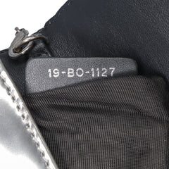 Metallic Patent Microcannage Diorama Wallet on Chain