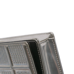 Metallic Patent Microcannage Diorama Wallet on Chain