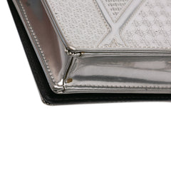 Metallic Patent Microcannage Diorama Wallet on Chain
