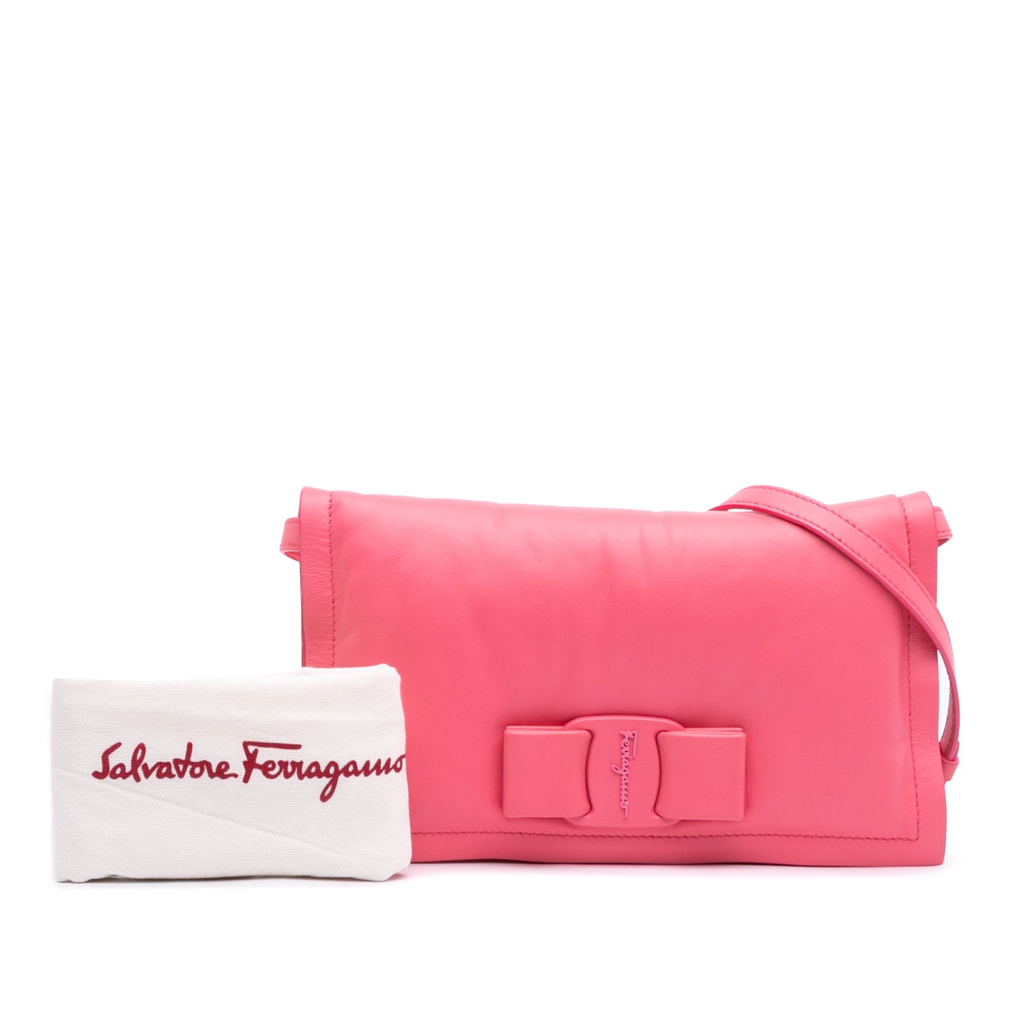 Mini Padded Leather Viva Bow Crossbody